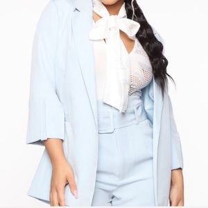 I’m selling the blazer and the shorts